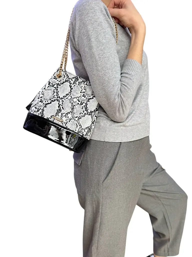 LADY SERPENT BLANC NOIR