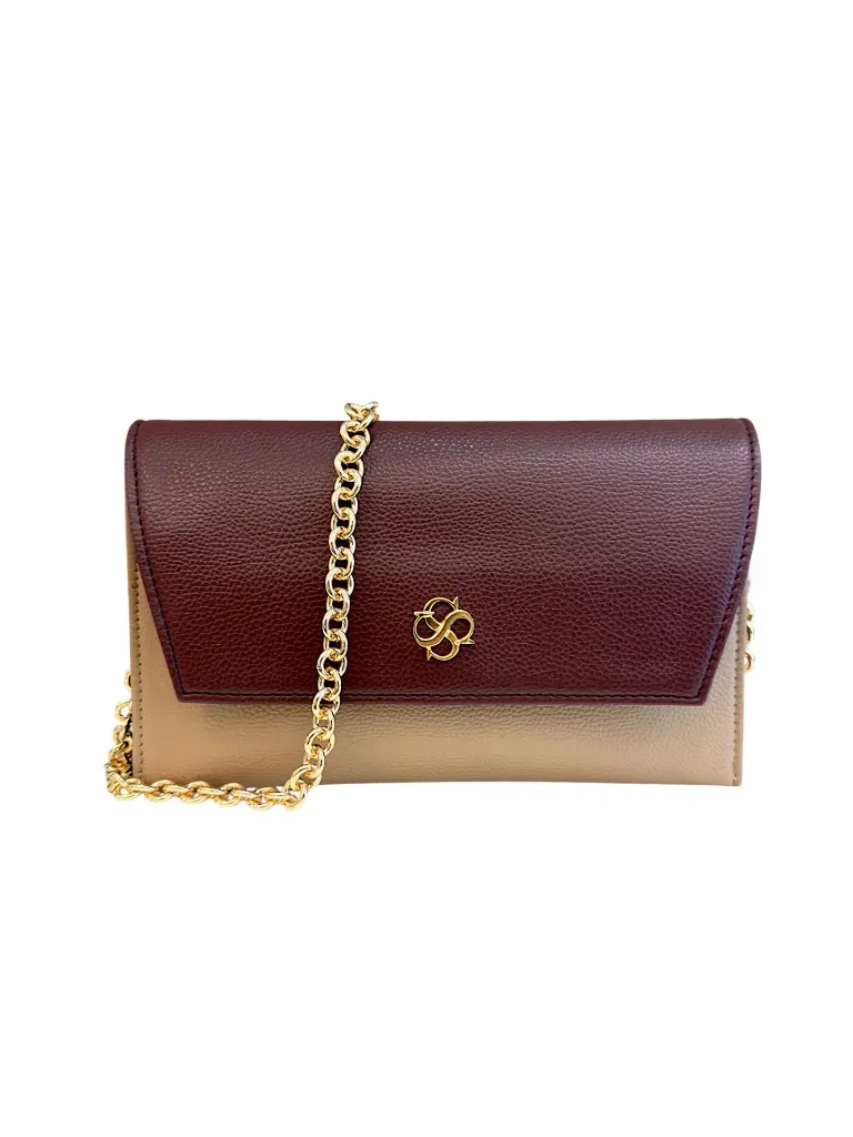 LAUREN TRICOLORE (Bordeaux/Taupe/Noir)