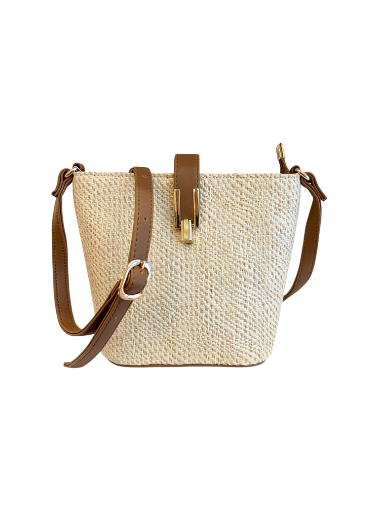 RINA RAPHIA (Tresse Beige Camel)